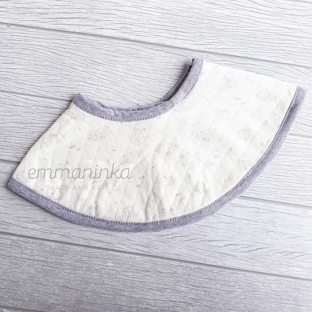 Round Bibs - Animals White