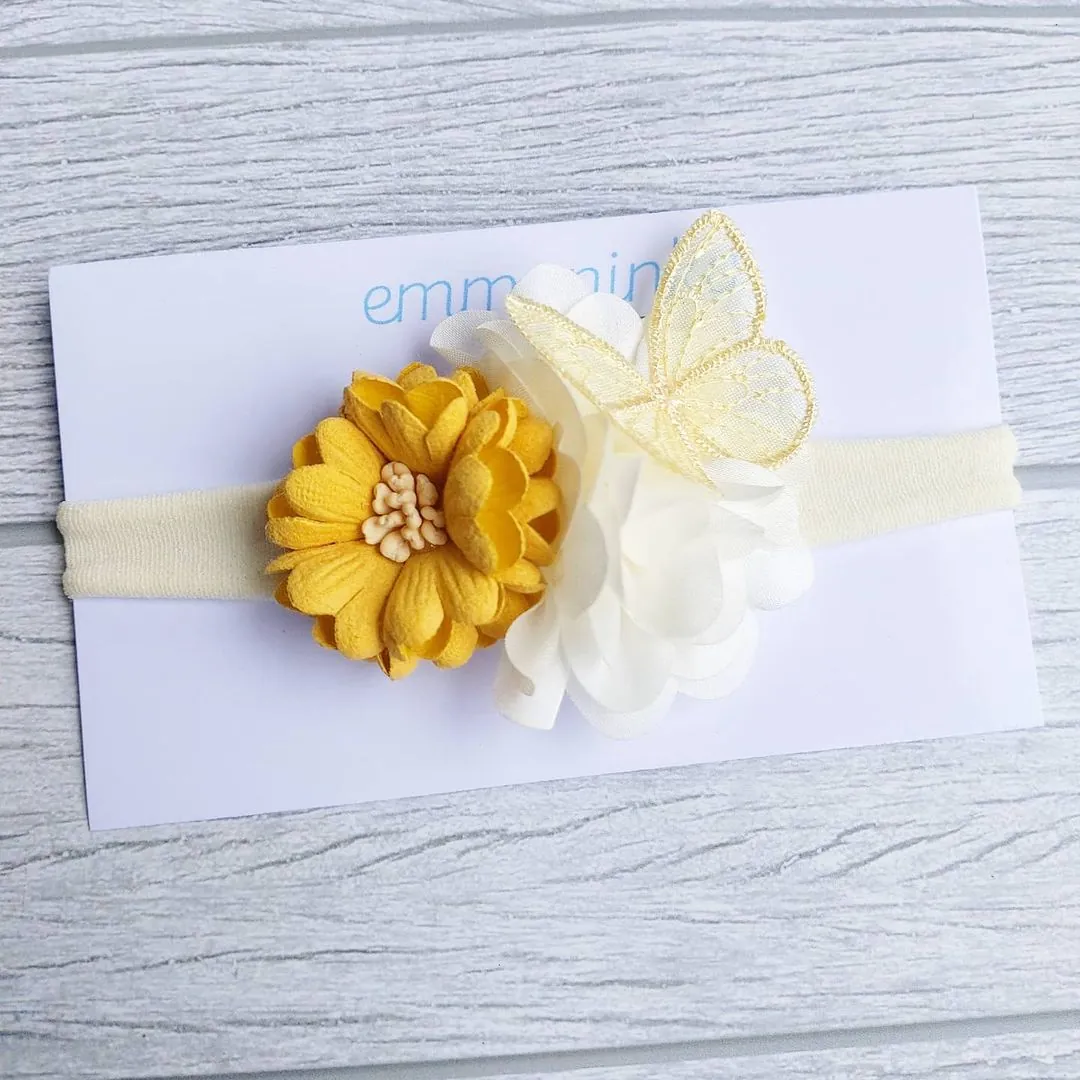 Headband Flower Butterfly