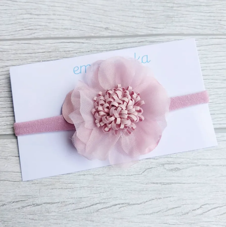 Headband Flower Purple 02