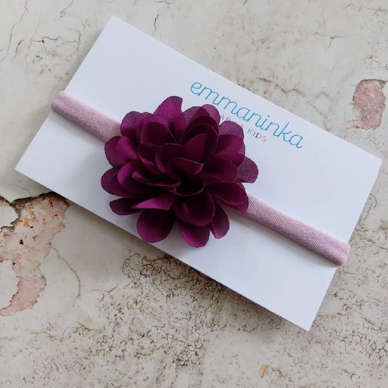 Headband Flower Purple