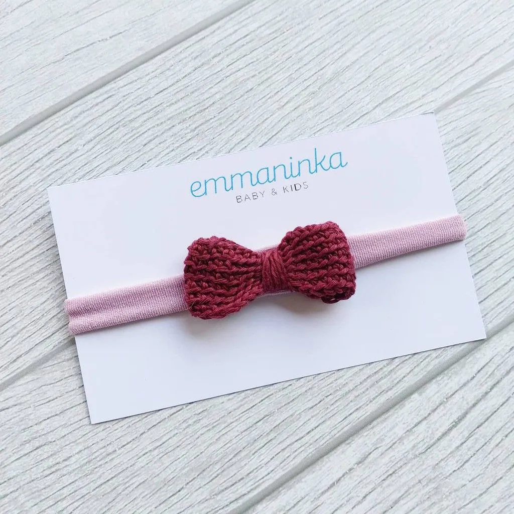 Headband Pita Rajut Purple