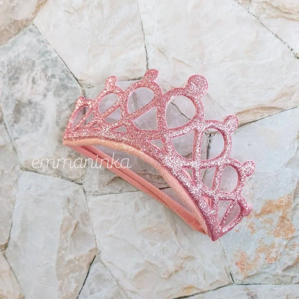 Headband Mahkota Pink