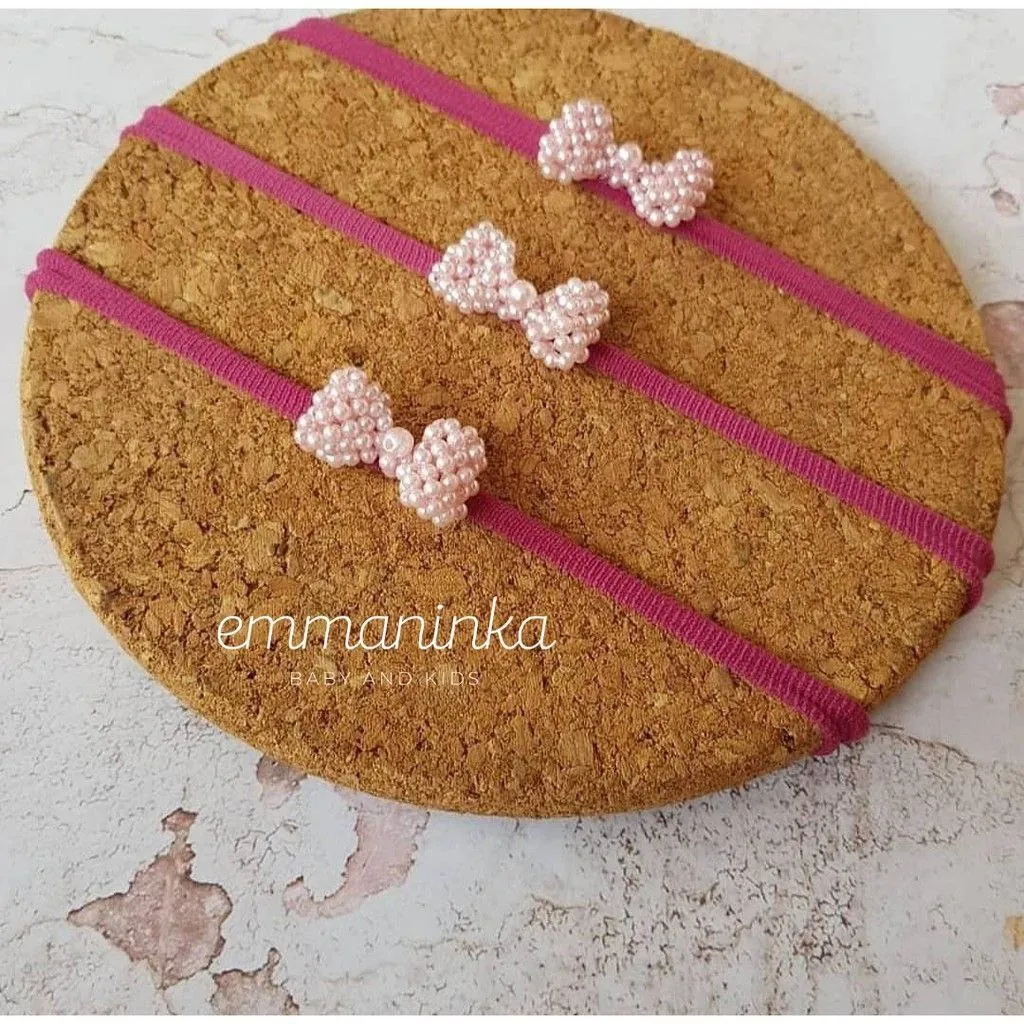 Headband Mutiara Pink