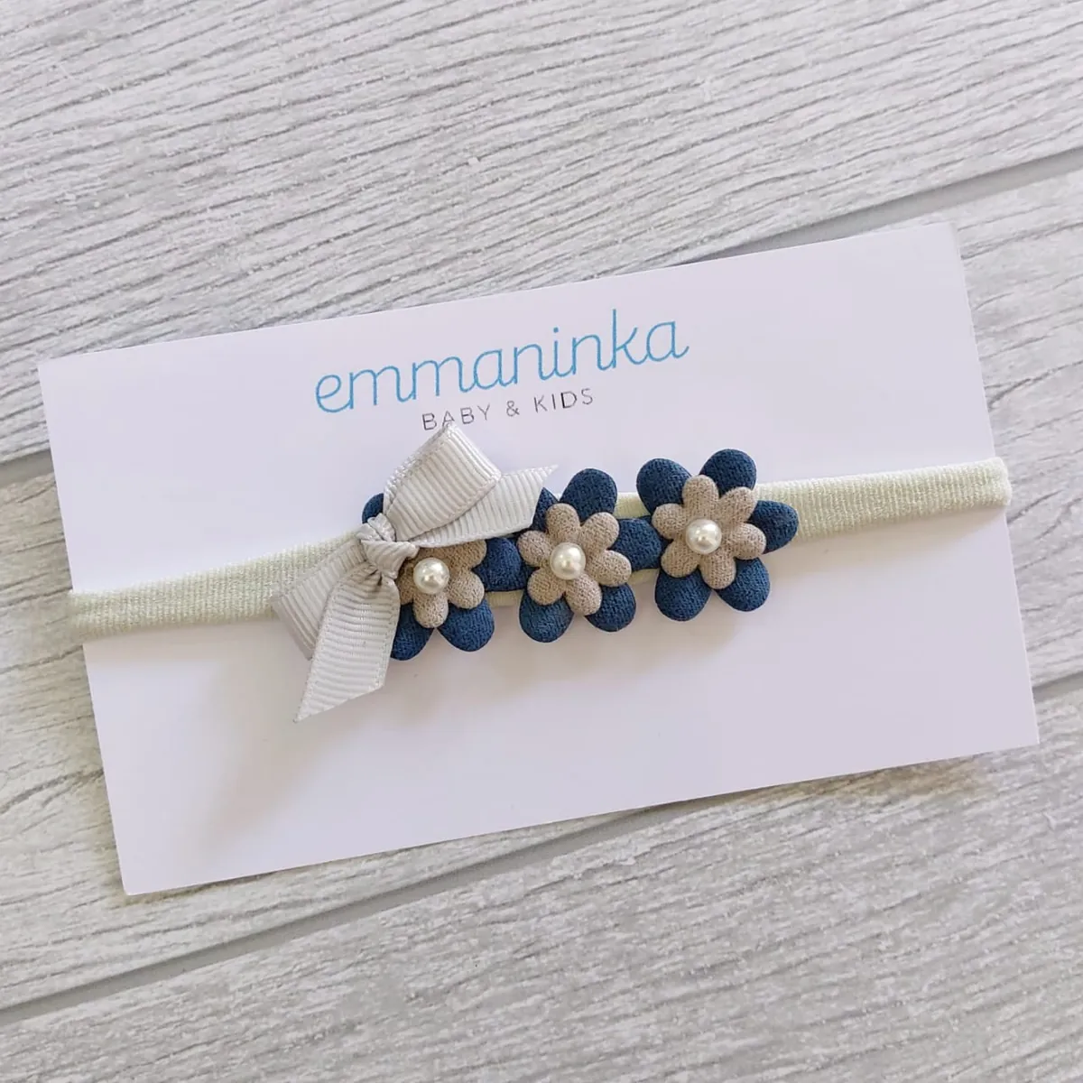 Headband Pita Flower Grey