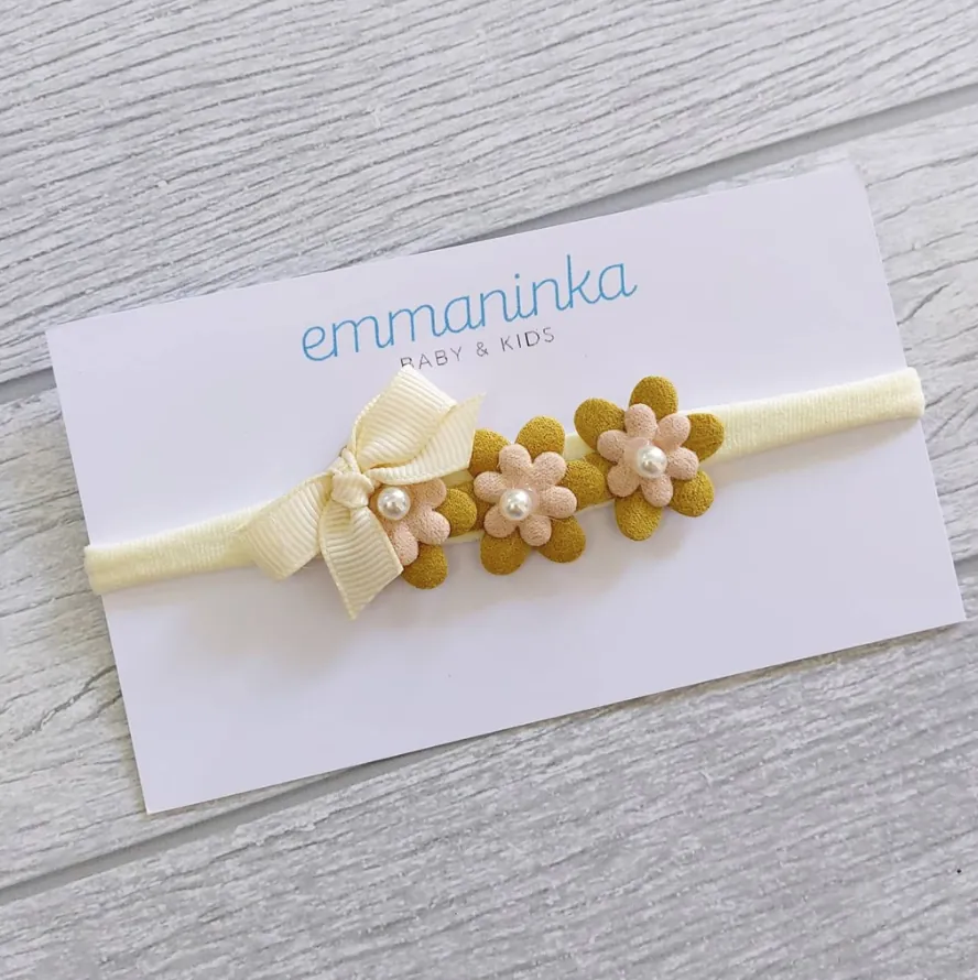 Headband Pita Flower Yellow