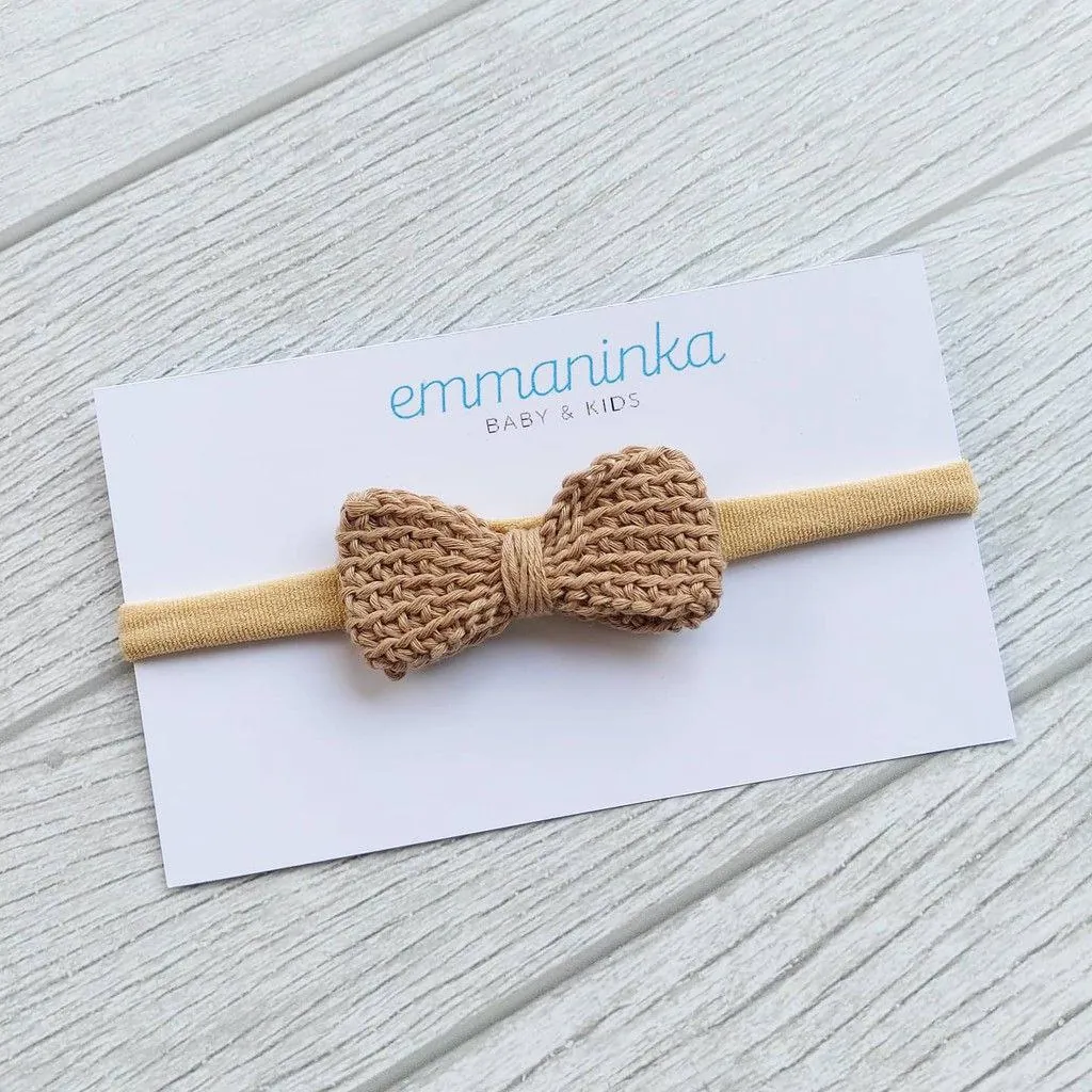 Headband Pita Rajut Mocca