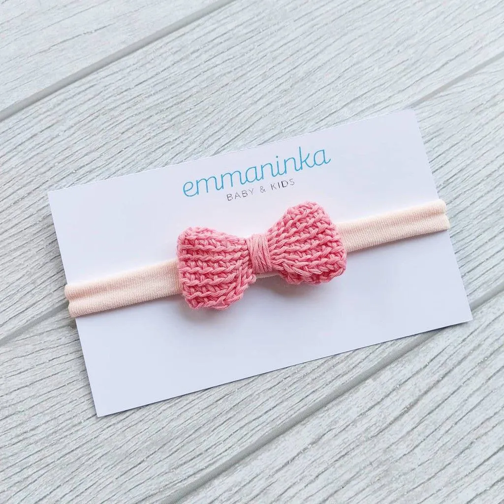 Headband Pita Rajut Pink