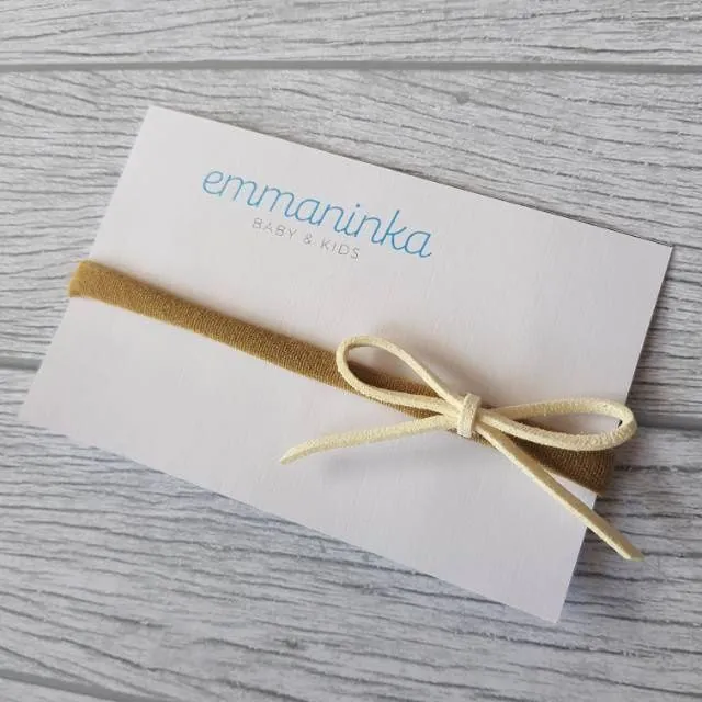 Headband Pita Sude Cream