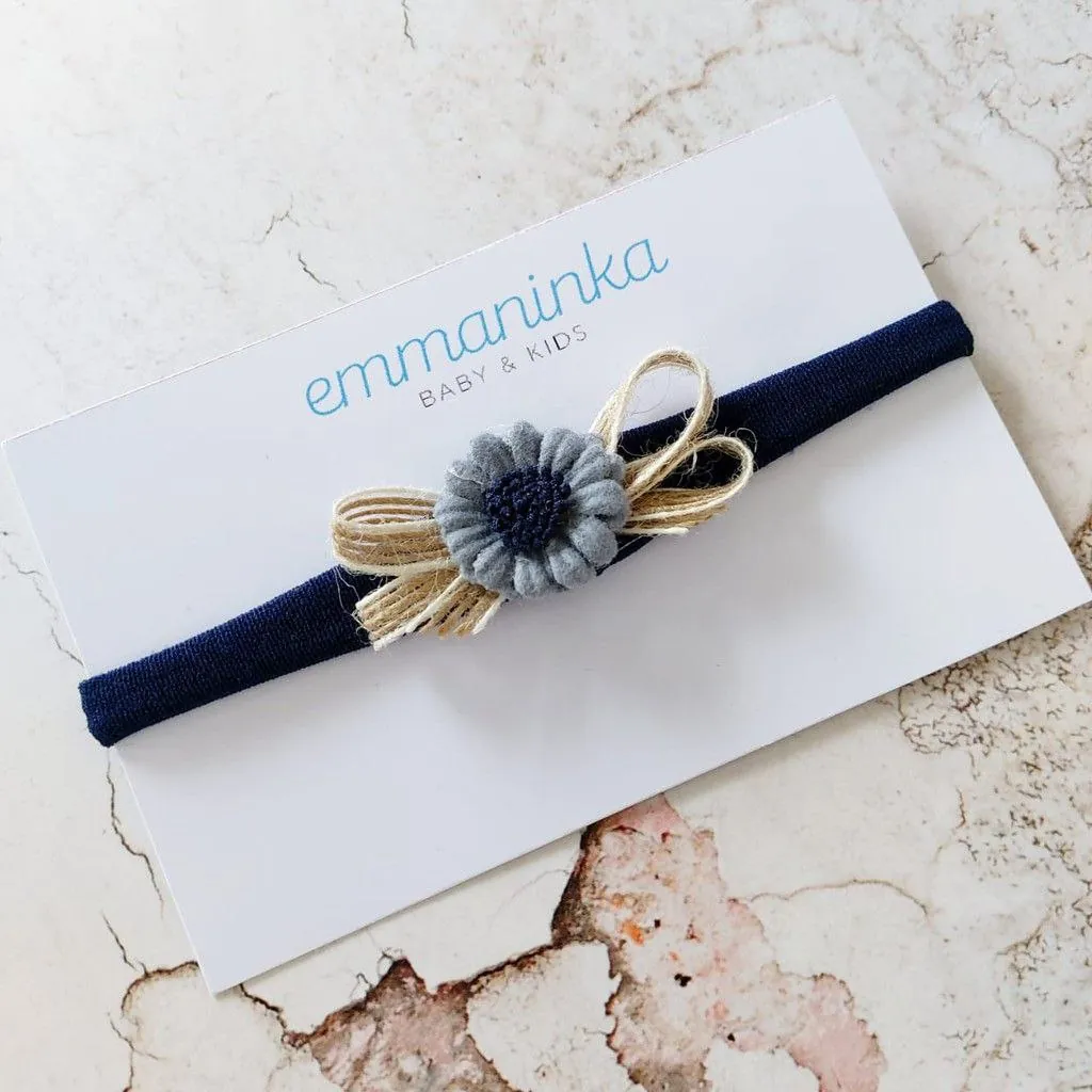 Headband Sun Flower Blue