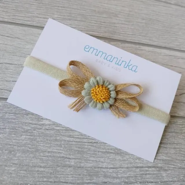 Headband Sun Flower Mint