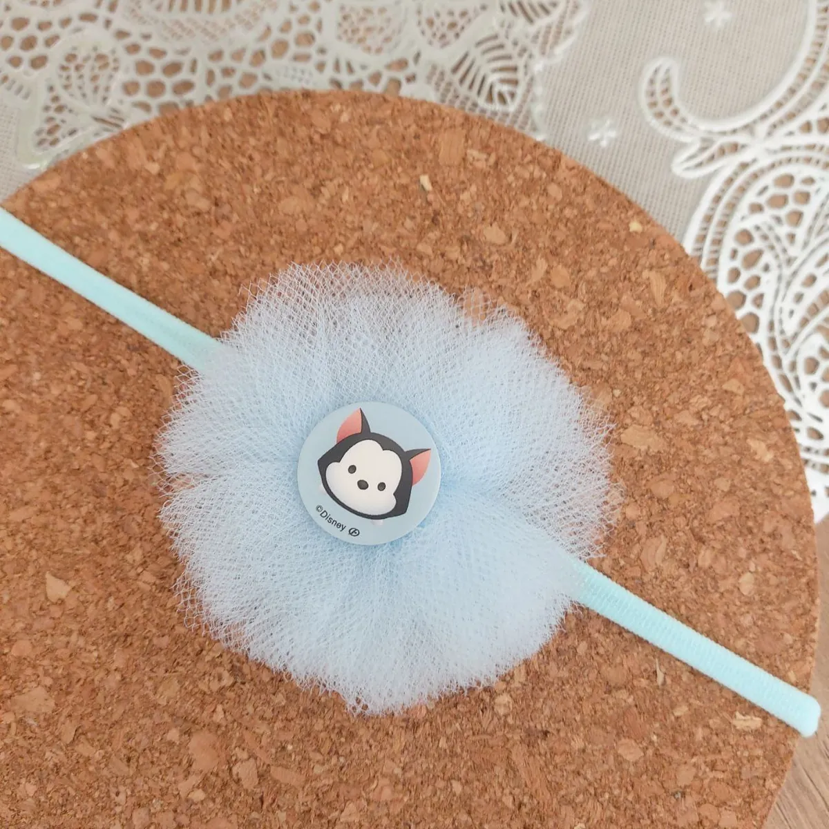 Headband Tulle - Cat Blue
