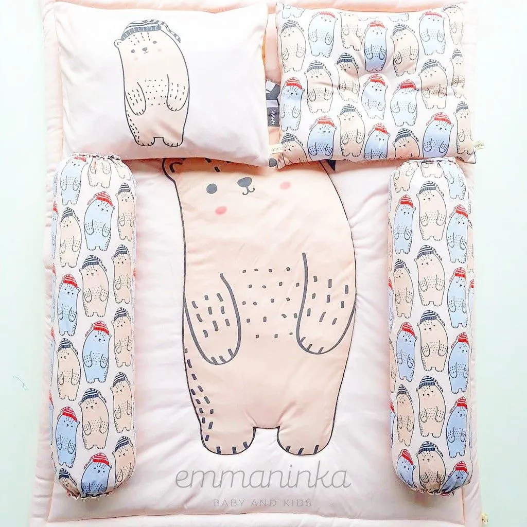 Bedcover Set Bears Hat