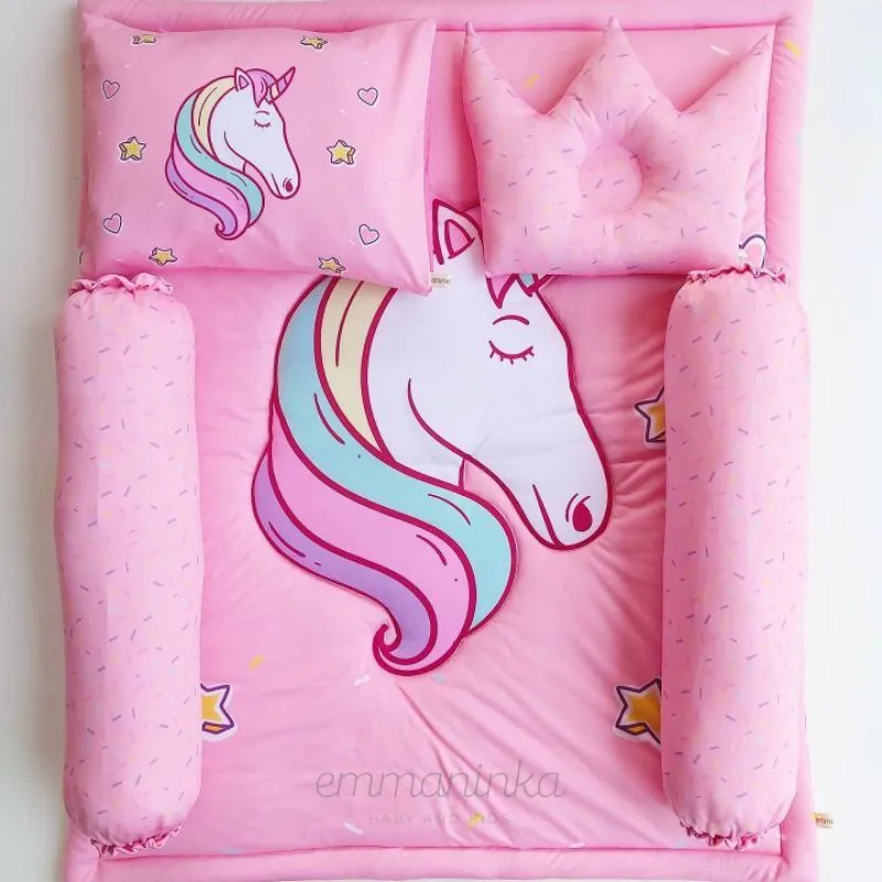 Bedcover Set Unicorn Elegant Pink