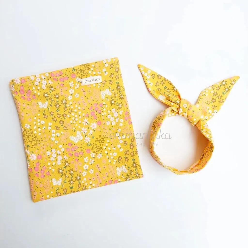Swaddle Blanket Set - Flower Butterfly Yellow