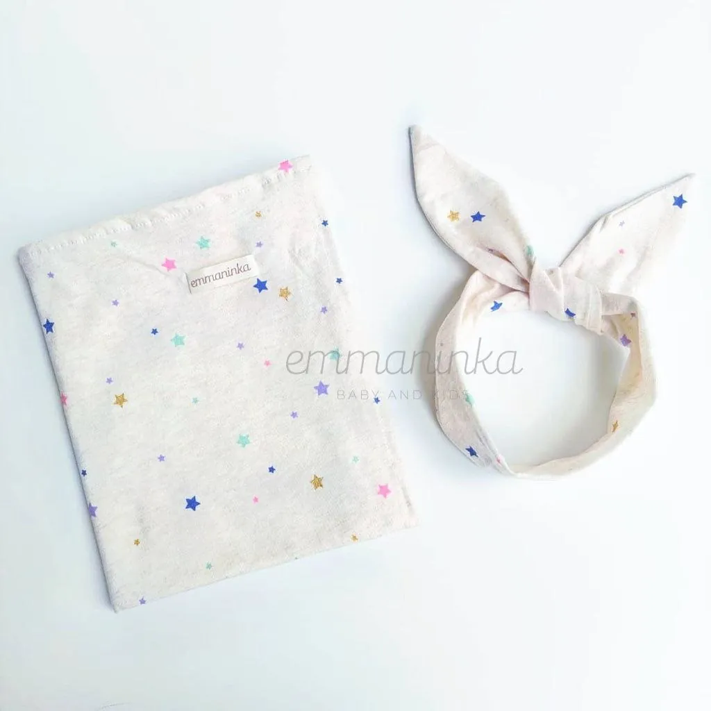 Swaddle Blanket Set - Stars Grey 02