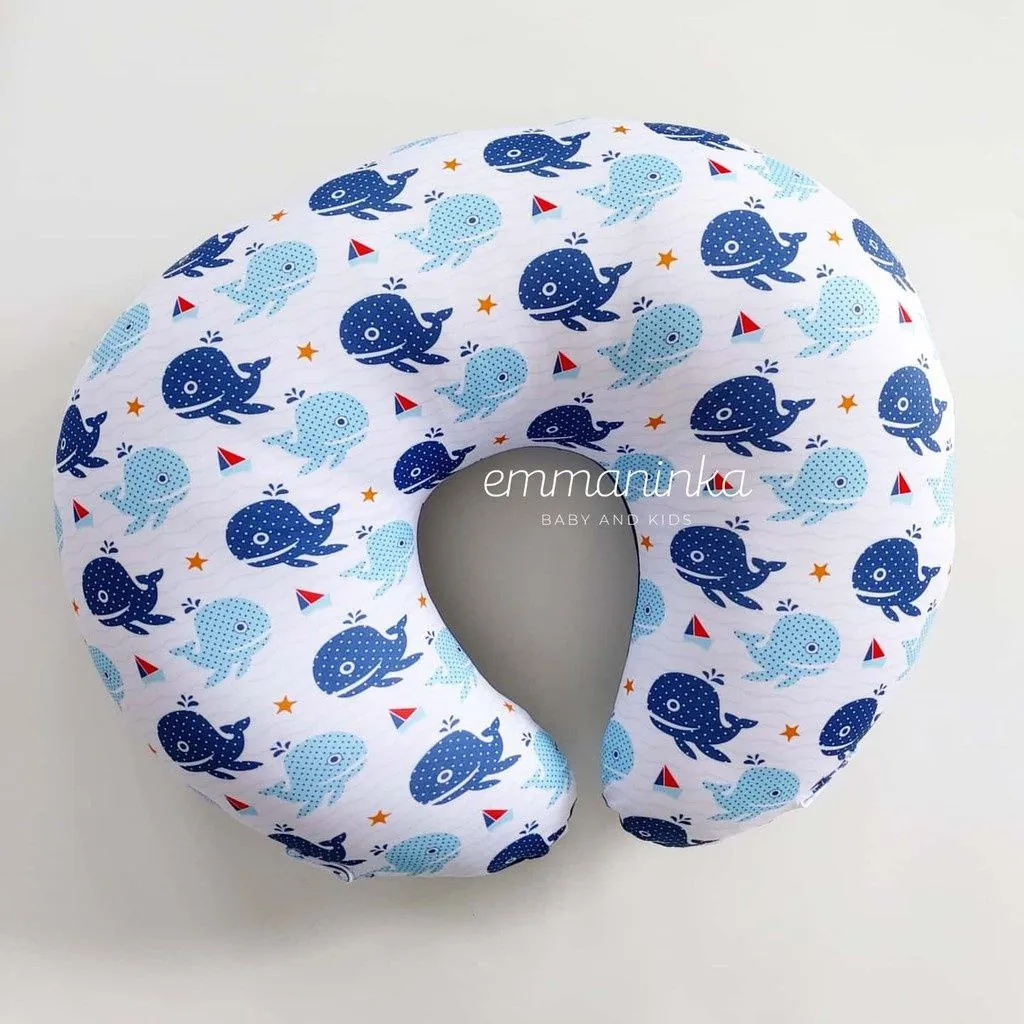 Nursing Pillow Dottie Whale White