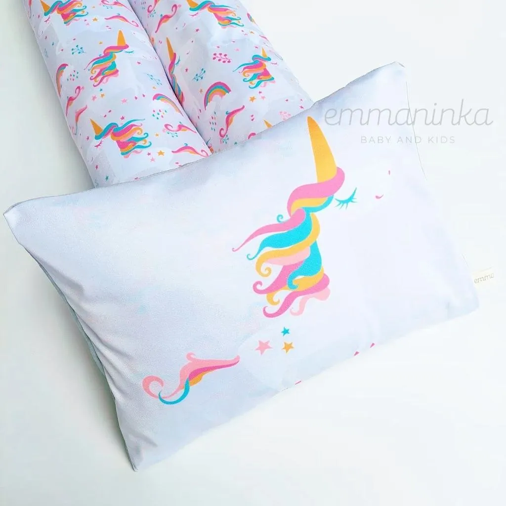 Baby Pillow Set Unicorn Star Grey