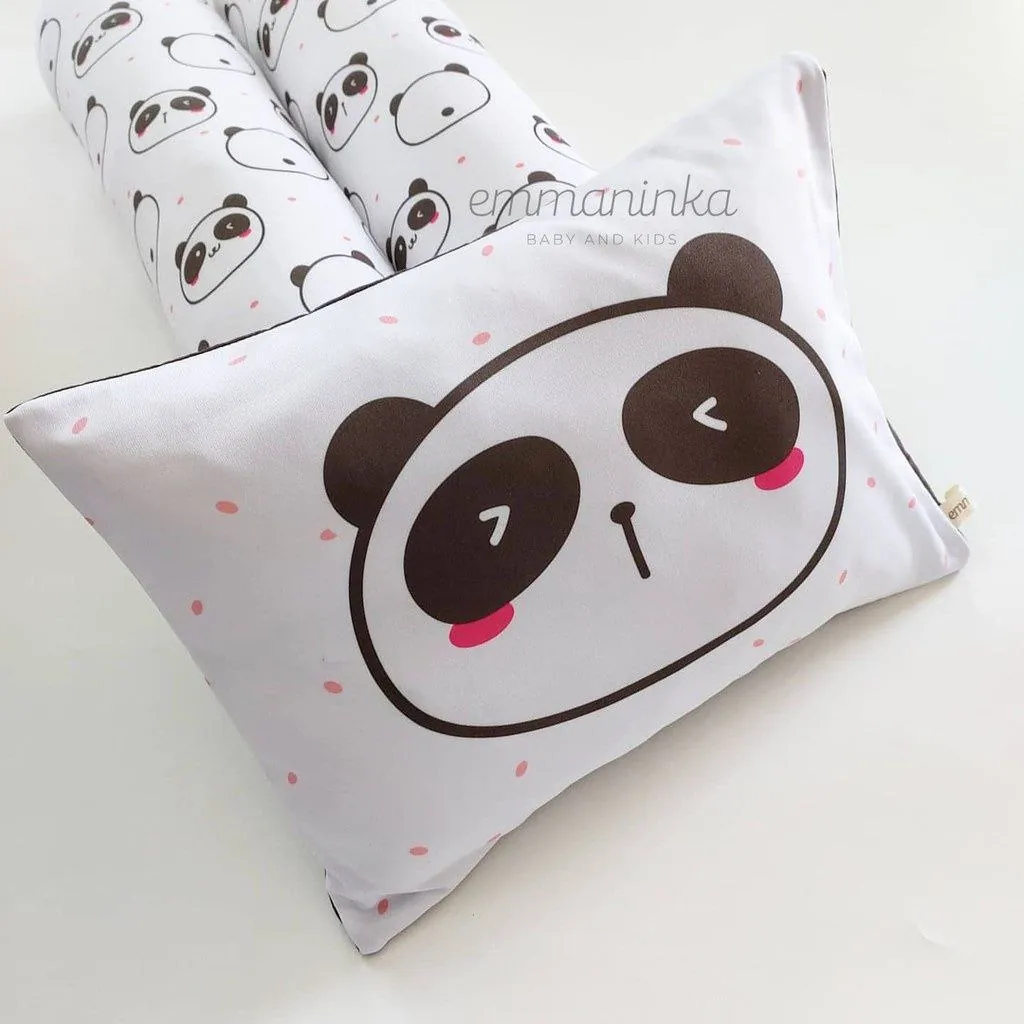 Baby Pillow Set Panda White