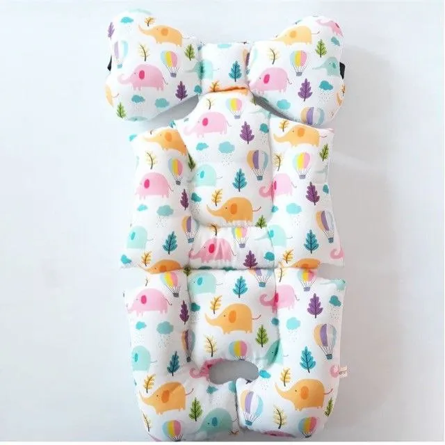 Stroller Pad Elephant Colorful