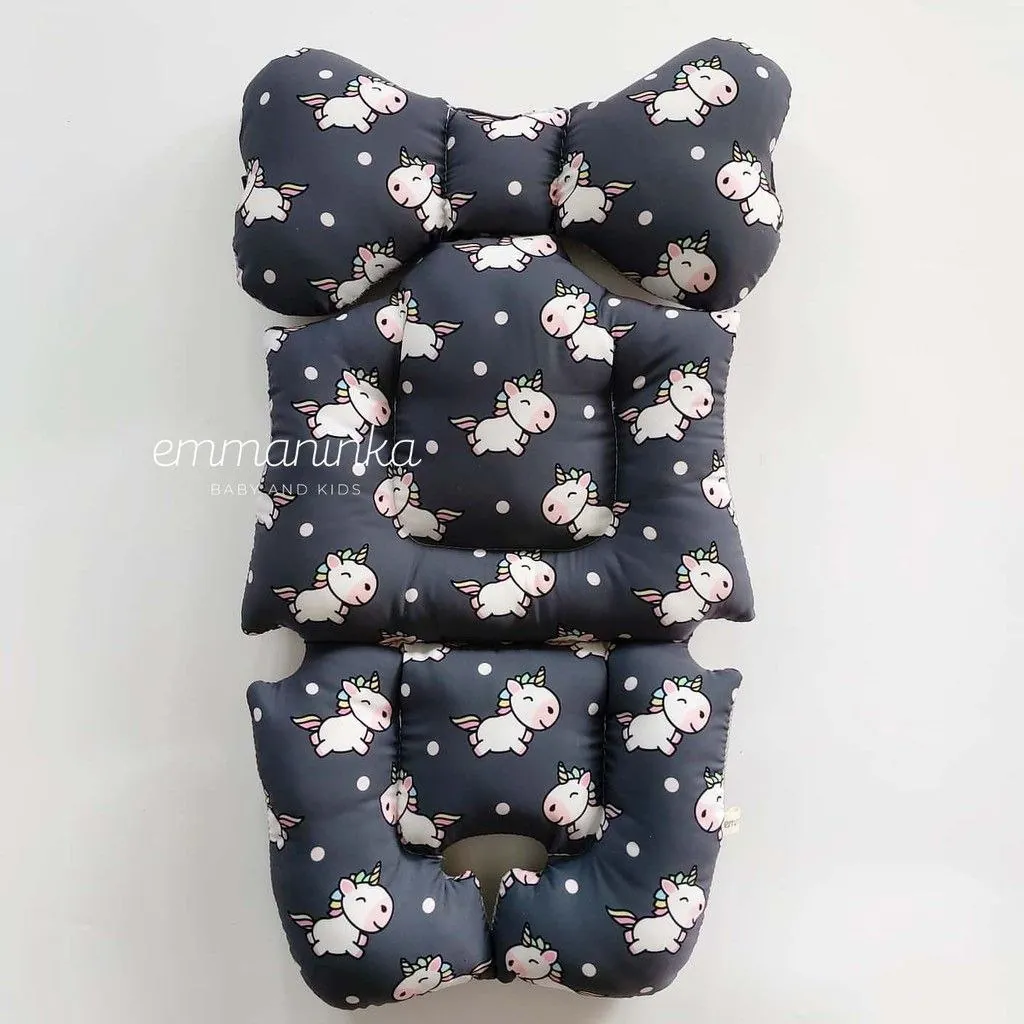 Stroller Pad Unicorn Dark Grey