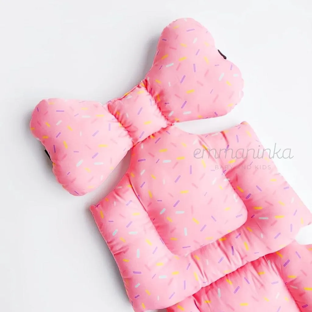 Stroller Pad Pink Springkle