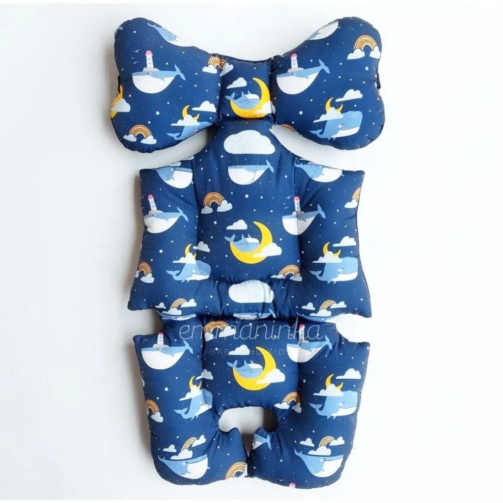 Stroller Pad Whale Sky