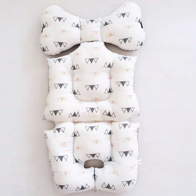 Stroller Pad Geometry White