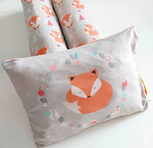 Baby Pillow Set Fox Grey