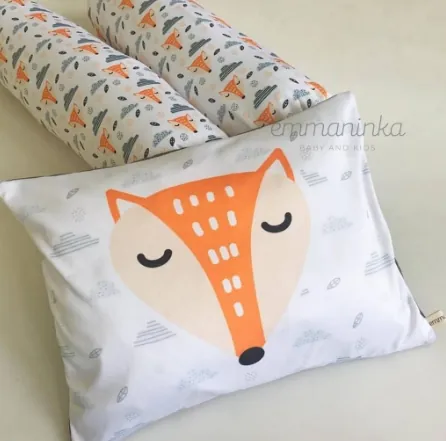 Baby Pillow Set Fox White