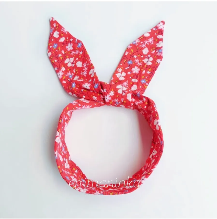Toddler Headband - Flower Red