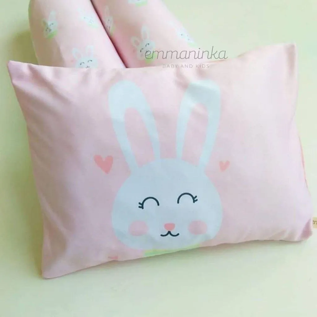 Baby Pillow Set - Bunny Seamless Pink