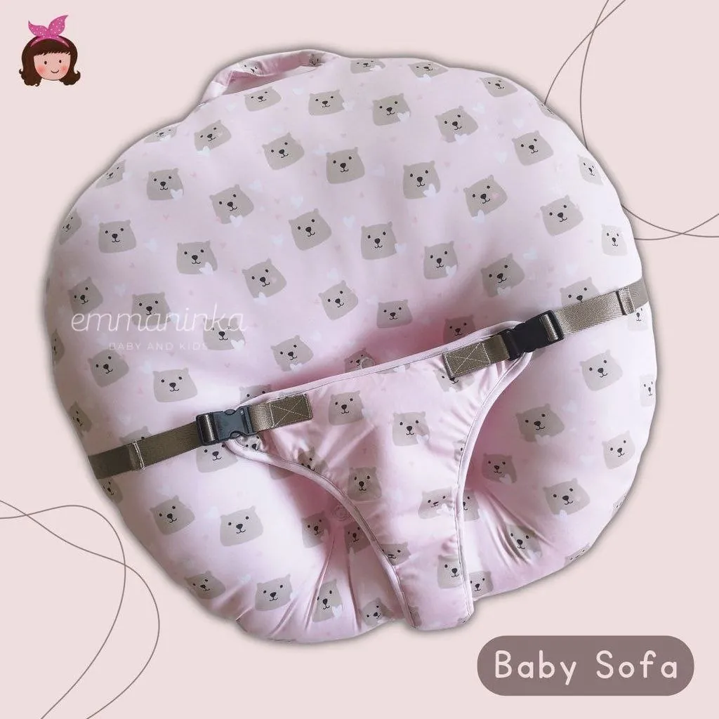 Baby Sofa - Pink Bear